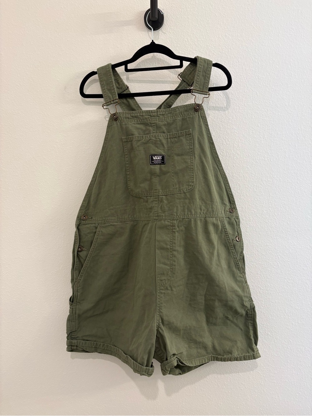 Vans Olive Green Cargo Short Overalls